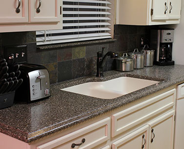 kitchen solid surface countertop